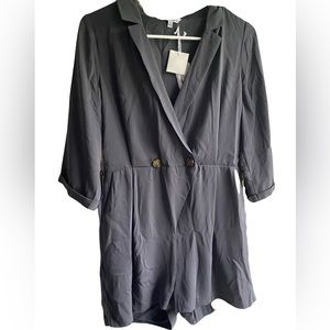 Size small women’s romper. Charcoal gray